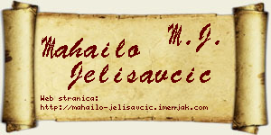 Mahailo Jelisavčić vizit kartica